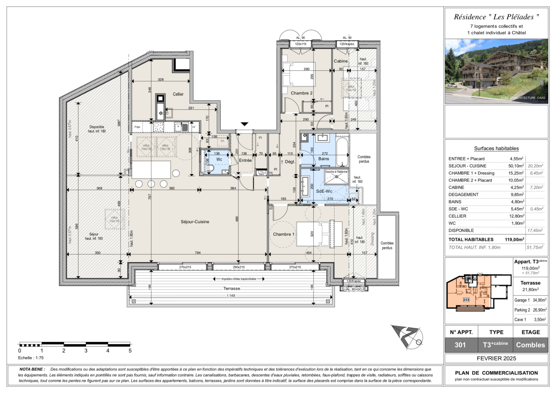 Penthouse T3 Cabine #301 2